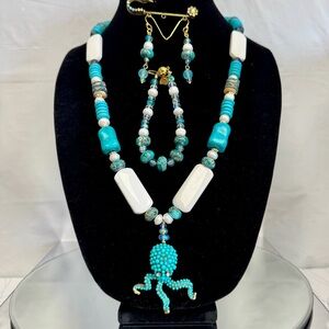 Octopus Beaded Jewelry Set